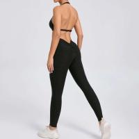 Traje de entrenamiento de gimnasia reforzado deportivo para mujer, ropa deportiva para mujer, traje de yoga rojo, negro y rosa 2024 - details 23