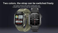 2025 nuevo reloj inteligente militar para hombres impermeable al aire libre rastreador de actividad/deporte Monitor de salud 2,10 "BT llamada Smartwatch - details 22