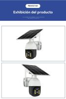 Camara de vigilancia exterior solar 4G doméstico Internet HD Binocular inteligente Visión nocturna - details 5