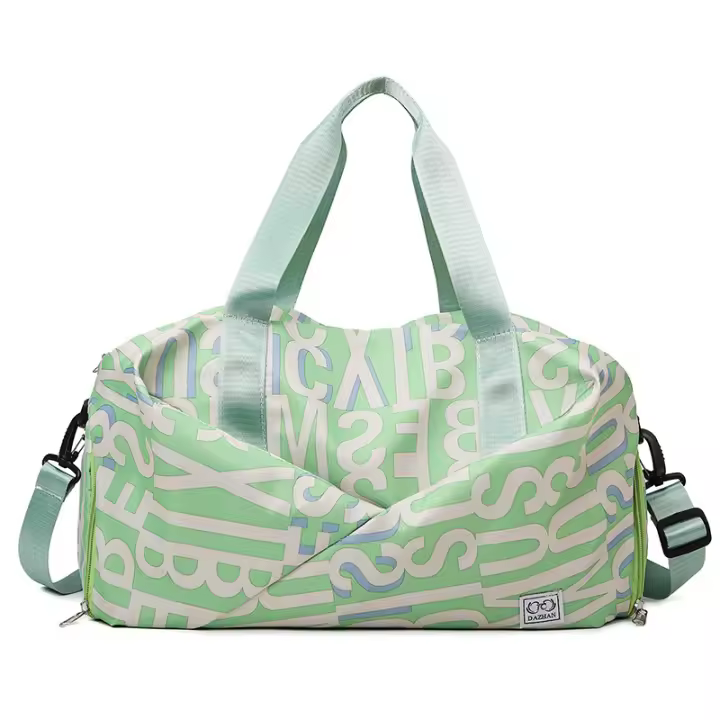Bolsa De lona Portátil para mujer, bolso De Gran Capacidad, Separador Seco Y Húmedo, Deportivo - 1