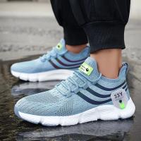Zapatos deportivos informales para hombre, zapatillas ligeras transpirables, zapatillas para correr de malla negra para exteriores, zapatillas deportivas para correr, Tenis para caminar - details 2