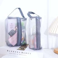 Bolsa de aseo transparente, bolsa de viaje con cremallera, bolsa de maquillaje, bolsa de cosméticos para mujer, bolsa de almacenamiento para el cuidado de la piel, bolsa de almacenamiento coreana - details 21