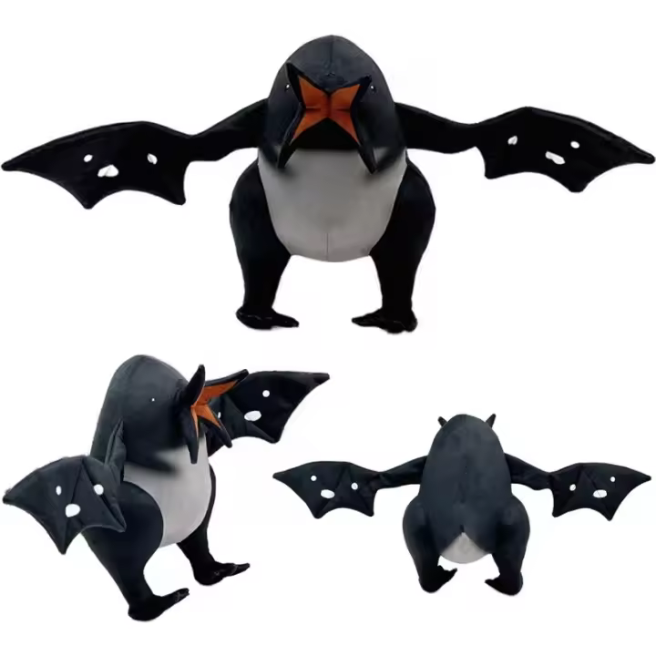 Juguetes de peluche, muñecos de jirafa y pingüino suaves y lindos, muñecos de personajes de animales de peluche, regalos de cumpleaños, Navidad y Halloween para fanáticos del juego - 1