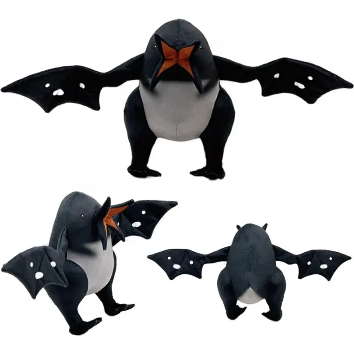 Juguetes de peluche, muñecos de jirafa y pingüino suaves y lindos, muñecos de personajes de animales de peluche, regalos de cumpleaños, Navidad y Halloween para fanáticos del juego - 1