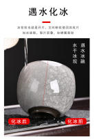 Taza de té azul y blanca única de hielo negro maestro de color esmaltado Jingdezhen, transformada de horno a edificio - details 18