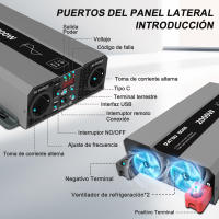 Inversor de Onda Senoidal Puro 12V 220V Convertidor de Voltaje 2000W 4000W - details 3