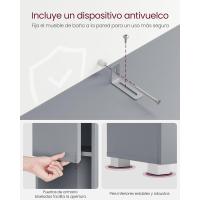 Estantería Compartimientos Estantes Regulables 30 x 30 x 170 cm Blanco - details 11
