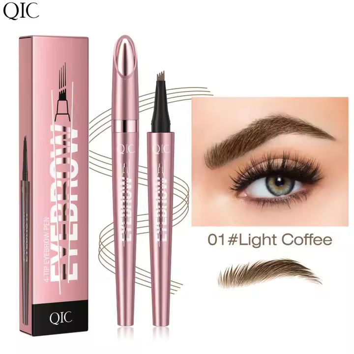 Lápiz de Cejas Líquido Impermeable Punta de Garra Marrón Oscuro Herramienta de Maquillaje de Dibujo Fino para Belleza - 1