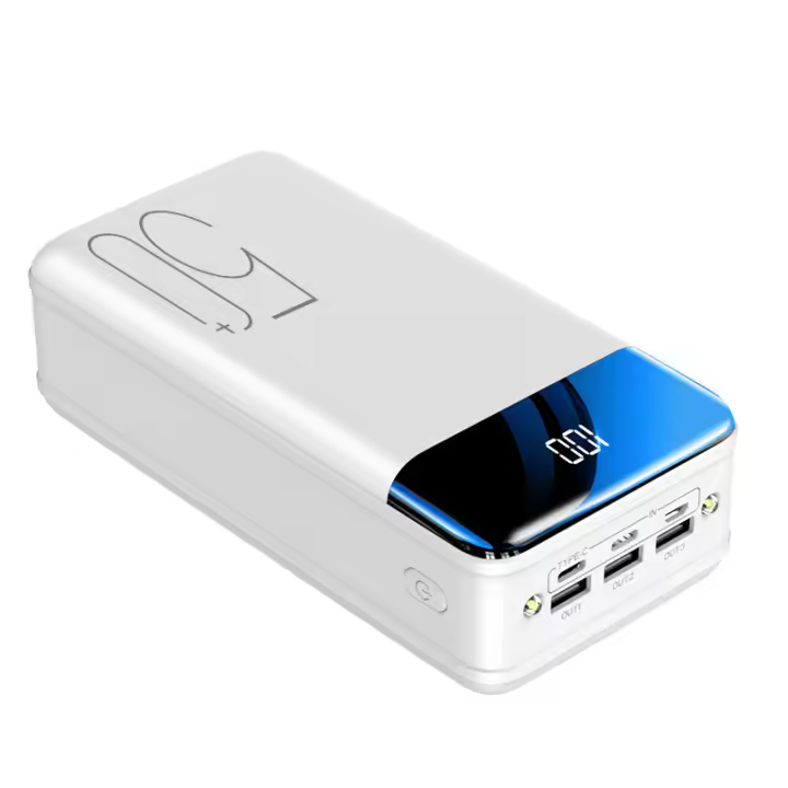 Banco de energía con pantalla indicadora de batería Digital, 50000mah, 5V, 2.1a10w, USB-A + USB-C - 1