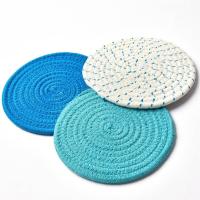 Soportes para ollas de cocina, juego de tres patas, tela de hilo de algodón 100% puro (juego de 3), diámetro - details 0