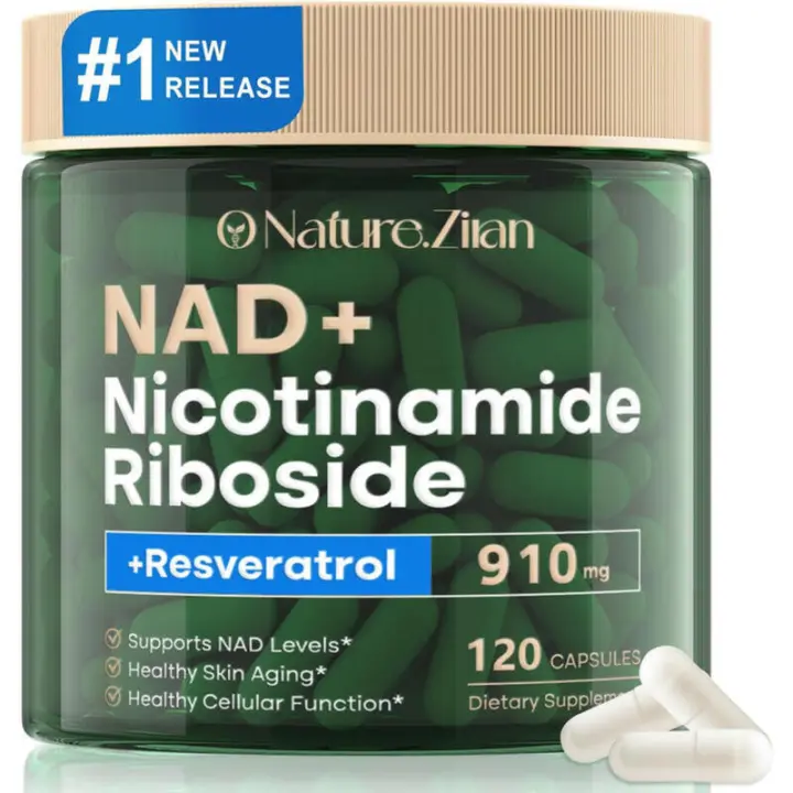 EN LA NATUREZA. Suplemento ZIRAN, NAD 910 Mg para hombres y mujeres, resveratrol de ribosido de nicotinamida liposomial, para antienvejecimiento, energía, - 1