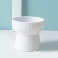 Cuenco de cerámica para gatos, cuenco creativo inclinado/boca plana para mascotas, base alta, gran capacidad, multiusos, cuenco de alimentación para comida de perro, protección del cuello - details 10