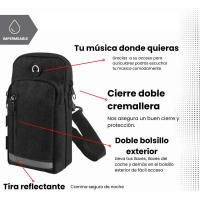 Bolso pequeño unisex para teléfono, perfecto para guardar el teléfono, impermeable y con correa estable. - details 3