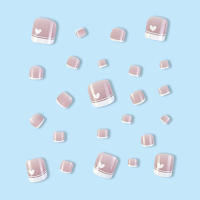 24PCS,Uñas de estilo francés para mujeres y niñas,Uñas postizas reutilizables,Dulce y encantador,Salón de uñas - details 1