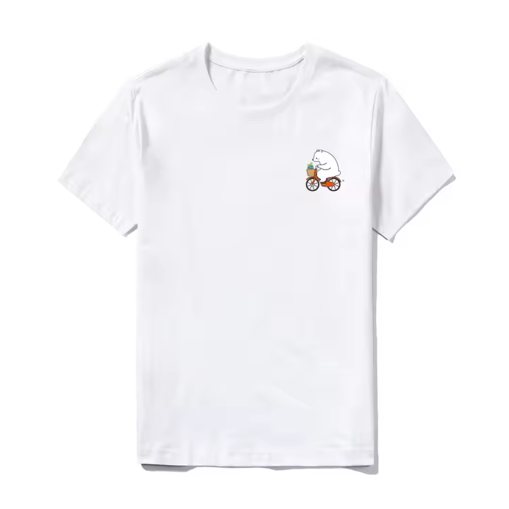 Camiseta de Algodón 100% Suave y Transpirable Fit Clásico para Uso Diario Patrón Impreso - 1