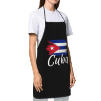 Delantal de Cocina con Bandera de Cuba Havana Unisex para Chefs, Horneados, Jardineros - details 2