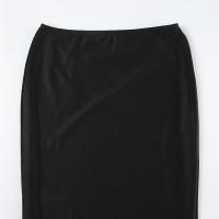 BUNO-Faldas góticas oscuras elegantes con estampado de moda para mujer, faldas acampanadas de malla de retales, falda larga a la cadera Y2K, pantalones de hadas, ropa de calle gótica - details 11