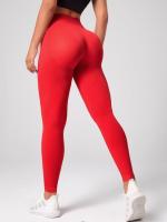 Mallas sin costuras para mujer, pantalones deportivos de fitness, cintura alta, levantamiento de cadera, vientre, secado rápido, yoga - details 26