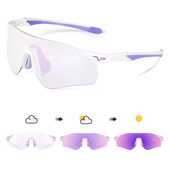 Kapvoe-gafas de sol deportivas para hombre, lentes fotocromáticas para ciclismo de montaña, polarizadas, UV400 - 1