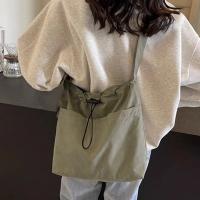 Bolso De Hombro Con Cordón A La Moda, Bolso De Mano Informal De Nailon De Viaje, Bolso Cruzado Impermeable De Gran Capacidad Para Mujer - details 1