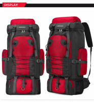 Mochila GRANDE DE 80L para acampar, mochila táctica impermeable para deportes al aire libre, viajes, senderismo, Trekking, Montañismo - details 12