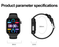 2024 Nuevo ECG+ PPG clase médica 1,96 inch, 360 * 360 AMOLED pantalla completa de HD toque Smart Watch azúcar en sangre, lípidos sanguíneos, temperatura corporal,llamada Bluetooth,IP68 impermeable Reloj Inteligente saludable Para Android IOS - details 33
