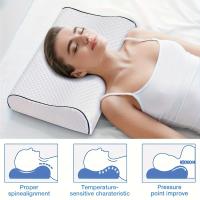 Almohadas de espuma viscoelástica para dormir, almohada cervical para relajación del cuello, almohada de contorno - details 0
