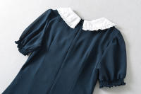 Ropa de mujer europea y americana, cuello de muñeca, vestido de estudiante de estilo universitario - details 10