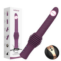 Consolador telescópico vibrador punto G estimulador de clítoris masajeador orgasmo empuje juguete Vaginal retráctil juguete sexual para mujeres adultas - details 7