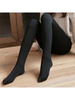 Medias térmicas transparentes para mujer, forro de lana, cálidas, interiores, invierno, 320g - details 2