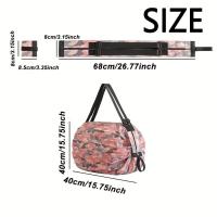 Bolsa de compras plegable creativa, bolsa de playa portátil reutilizable, impermeable, ligera, bolso de hombro de viaje, supermercado - details 0