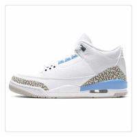 Baloncesto blanco transpirable plana zapatillas de deporte informales zapatillas de deporte para mujer zapatos para correr al aire libre 3s diseñador hombres zapatos deportivos - details 0