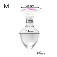 Juguetes Sensuales para Adultos Plug Anal y Vaginal de Cristal con Elementos BDSM Tienda de Sexto - details 3