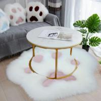 Alfombra de felpa suave con diseño de pata de gato para el hogar, sofá, mesa de café, dormitorio, mesita de noche, cojín de asiento rosa, alfombra de dibujos animados, 60 x 60 cm - details 1