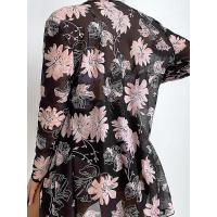 Conjunto de Bikini de 3 piezas para mujer, traje de baño largo estampado, ropa de playa, moda de verano, 2023 - details 2