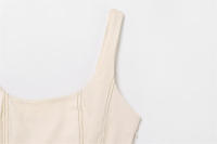Vestido elegante sin mangas para mujer OUWU largo, sólido, verano 2025, estilo línea A con cuello cuadrado - details 5