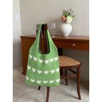Nuevo bolso de punto bolso tejido amor bolso de las mujeres de gama alta exquisita lana portátil bolso de hombro bolsa de la compra - details 3