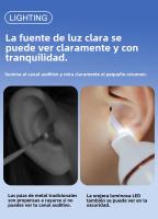 Aspira y Cava Orejas Eléctricas Herramienta de Limpieza de Cerumen Luminoso para Adultos y Niños - details 3