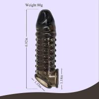 Empaque privado Anillos sexys para hombres Funda reutilizable para testículos Retraso de la eyaculación Erección más fuerte Estimulación Juguetes sexuales para parejas masculinas adultas - details 5