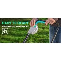 Litheli Cortacésped inalámbrico de 13 pulgadas, 5 alturas, cortacésped eléctrico de 20 V para jardín y patio, con motor sin escobillas, batería de 4,0 Ah y - details 8