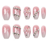 Uñas postizas de cobertura total, 24 piezas, perfectas para salón de uñas profesional, arte DIY - details 7
