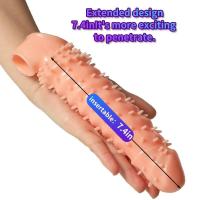 Leten-anillo de boquilla de lino, anillos extensores reutilizables, retardante de eyaculación, funda para pene para hombres, juguetes sexuales para erección, juguete para adultos - details 3