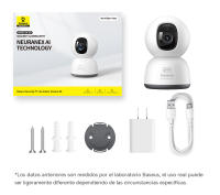 Cámara de Seguridad Inteligente Baseus 3MP 2K Inalámbrica, Control Remoto, Alerta de Audio y Movimiento, Hecha en China - details 14