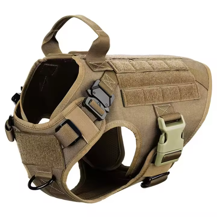 Arnés Táctico Grande para Perros militares, Accesorios para pastor, alemanos y Malinos Con Cinturón - 1