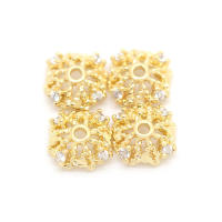 Accesorios de Joyería DIY de Alta Calidad Abalorios de Cuarzo de Brasa Dorada de 18K - details 31