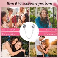Abalorio de pulsera DIY en plata de ley de Color mágico con cuentas de cadena de seguridad de abeja para joyería de cumpleaños de mujer - details 4