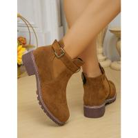 Botas cortas informales para mujer, zapatos planos martin - details 1