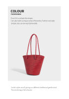 Nuevo bolso de hombro tejido retro para mujer, bolso tipo cubo, bolso tipo cesta de verduras portátil para vacaciones junto al mar - details 21