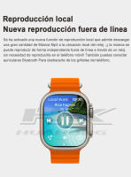 2025 Nuevo HK9 Ultra 2 MAX Smartwatch Bluetooth Llamada Detección de frecuencia cardíaca Modo deportivo Linterna 1GB de memoria AMOLED Compatible con Android IOS Smartwatch - details 4