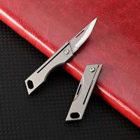 Mini cuchillo plegable TC4 de aleación de titanio Portátil, cuchillo colgante, desembalaje express, cuchillo de bolsillo, herramienta EDC para regalo - details 21